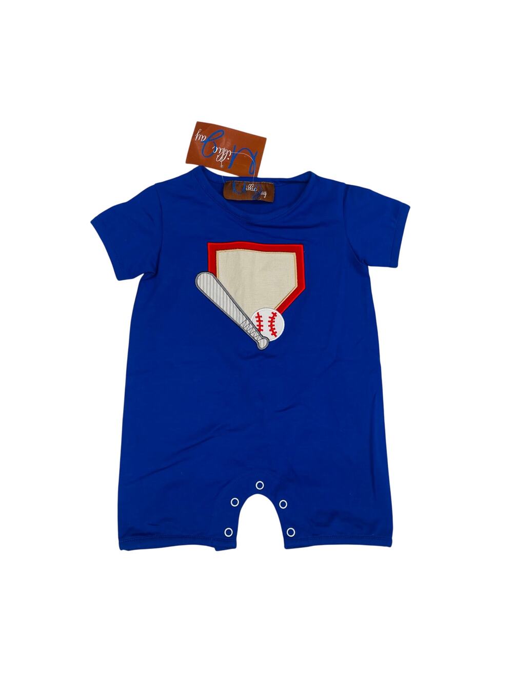 NWT Millie Jay 6M Baseball Romper